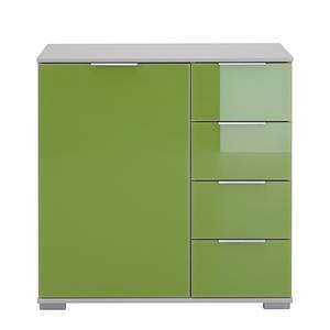 Commode combinée Lingga II 1 porte - Vert / Blanc