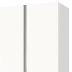 Armoire mixte Hayfork Blanc polaire / Verre miroir - Largeur : 300 cm