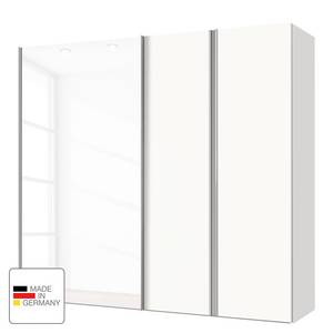Kombischrank Mac Polarweiß / Weißglas - Breite: 200 cm