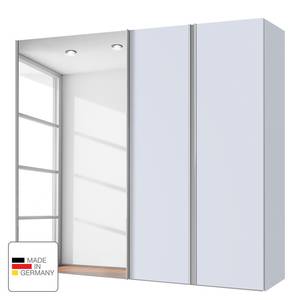 Armoire mixte Hayfork Gris soie / Verre de miroir - Largeur : 200 cm