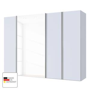 Kombischrank Mac Seidengrau / Weißglas - Breite: 250 cm