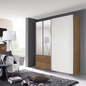 Armoire Kombino Blanc / Imitation chêne de Riviera - Largeur : 181 cm