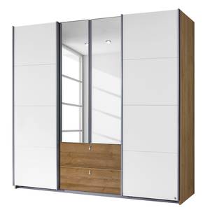 Armoire Kombino Blanc / Imitation chêne de Riviera - Largeur : 226 cm