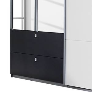 Armoire Kombino Blanc / Gris métallisé - Largeur : 181 cm