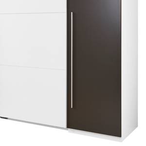 Armoire mixte Semitau Blanc / Lave - Largeur : 270 cm