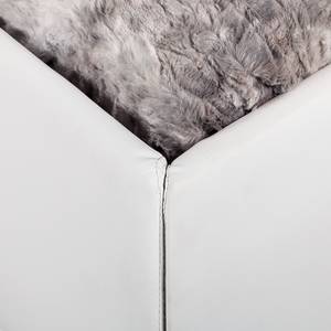 Lit rembourré Taha Imitation cuir Blanc - 140 x 200cm
