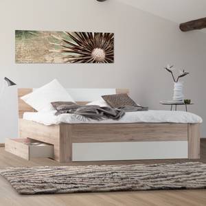 Bed Enjoy San Remo eikenhouten look/alpinewit - Zonder verlichting