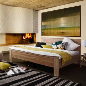 Lit confortable Utrecht I Tête de lit haute - Imitation chêne de Sonoma - 180 x 200cm