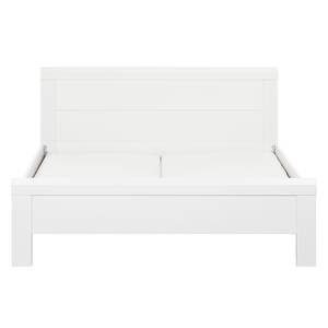 Lit confortable Utrecht I Tête de lit haute - Blanc alpin - 180 x 200cm