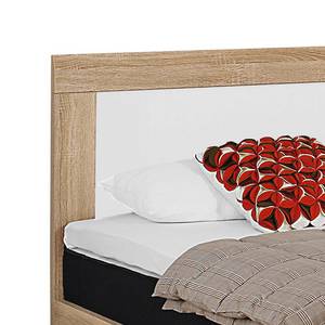 Lit confort Utrecht II tête de lit basse Imitation chêne de Sonoma / Blanc - 180 x 200cm