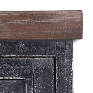 Cassettiera Baleos IV Parzialmente in legno massello di abete - Abete/Nero vintage