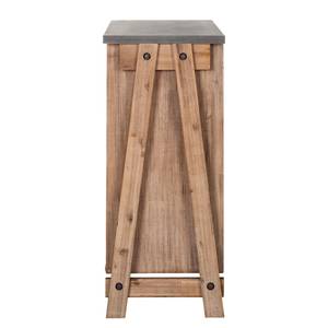 Dressoir Beton II deels massief acaciahout/betonnen look - Grijs - Grijs