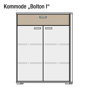 Commode Bolton I wit/zonnegeel