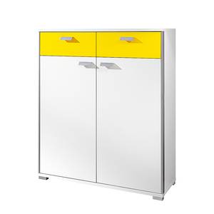 Commode Bolton II Blanc / Jaune soleil