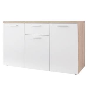 Sideboard Bravo I Weiß / Eiche Sägerau Hell Dekor