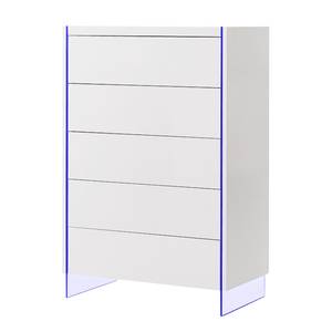 Commode Brunetti (éclairage inclus) Blanc brillant