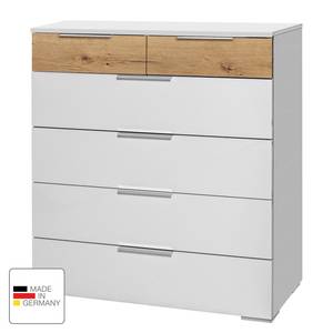 Kast Calgary II alpinewit/eikenhouten planken-look