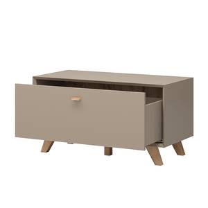 Commode Calvi II Gris minéral / Imitation chêne de Navarra - Conique