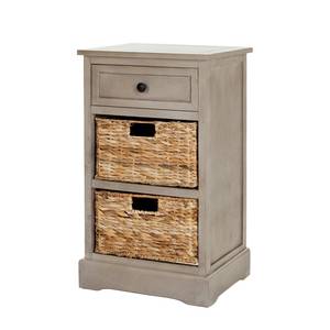 Commode Carrie Pin massif - Taupe / Beige