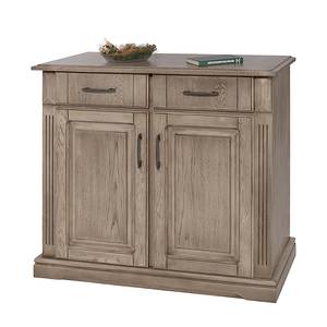 Commode Parzival deels massief eikenhout - truffelkleurig