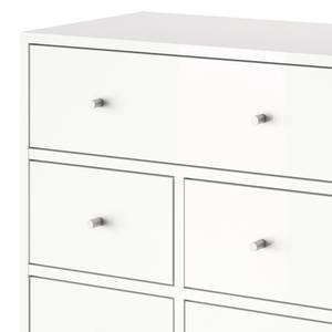 Commode Danu I antiek eikenhouten look - Wit