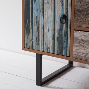 Kast Ealing I blauw / sheeshamhouten look