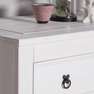 Commode Finca Rustica Pin massif Vernis blanc