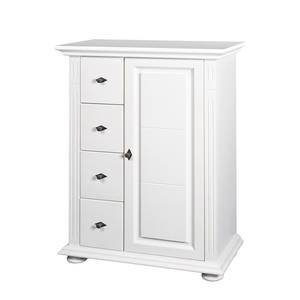 Commode Flinn II Epicéa à noeuds massif Blanc