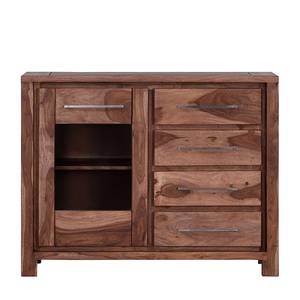 Dressoir Jambi met 1 glazen deur en 4 la met 1 glazen deur en 4 lades - Massief sheeshamhout