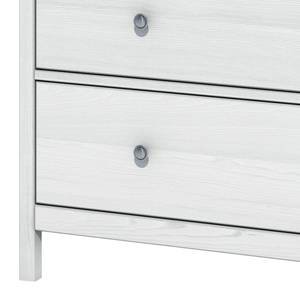 Commode Karelien I Pin massif - Blanc