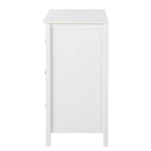 Commode Karelien I Pin massif - Blanc