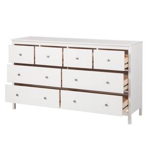 Commode Karelien II Pin massif - Blanc