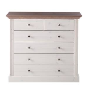 Buffet Lyngby II Pin massif - Pin blanc / Pin marron - Epicéa