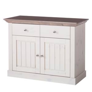 Buffet Lyngby III Pin massif - Pin blanc / Pin marron - Epicéa