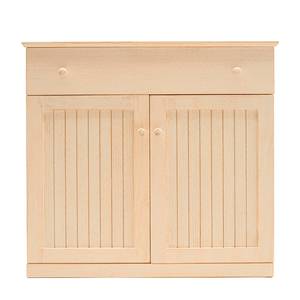 Buffet Nayok Partiellement en pin massif - Beige clair