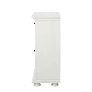 Commode Nolan Pin noueux massif - Lasure blanche