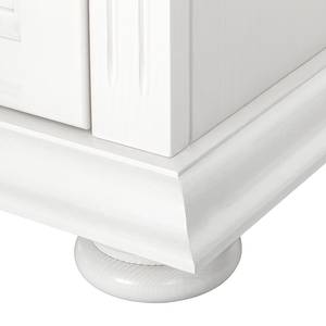 Commode Nolan Pin noueux massif - Lasure blanche