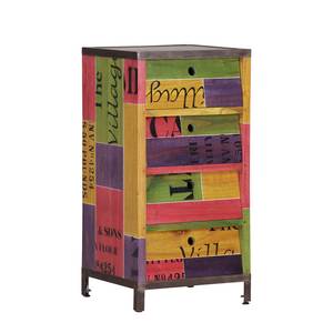 Commode Paint Mindy massif - Multicolore - Verni