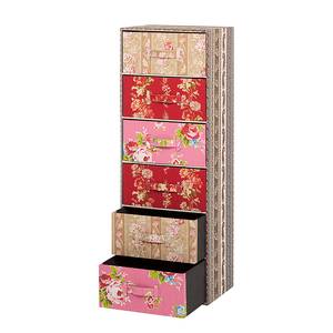 Armadietto Patchwork Multicolore - 41 x 113 x 31 cm