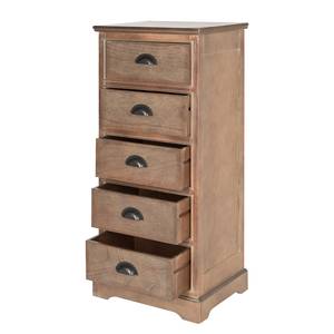 Commode Peyton Pin massif - Marron