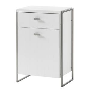 Commode Pryor II Imitation pin blanc / Argenté