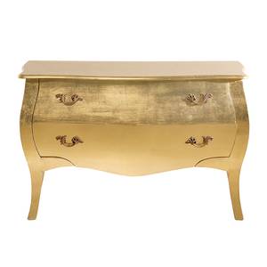 Commode Romantic Gold Leaf Big Doré - Bois/Imitation - En partie en bois massif - 121 x 75 x 56 cm