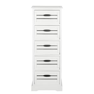 Commode Sarina Pin massif - Blanc