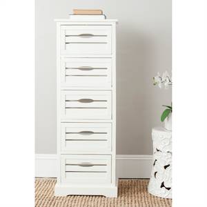 Commode Sarina Pin massif - Blanc