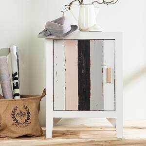 Opbergkast Shabby's Chic met 1 deur - used look aan de voorkant