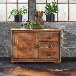 Commode Khan Sheesham massif / Imitation cuir