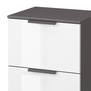 Commode SKØP I Graphite / Blanc brillant - Graphite