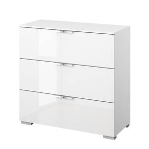 Commode SKØP II Blanc alpin / Blanc brillant - Chrome