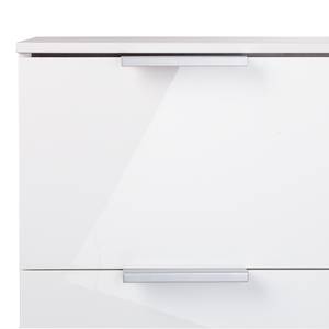 Commode SKØP IX Blanc alpin / Blanc brillant - Aluminium