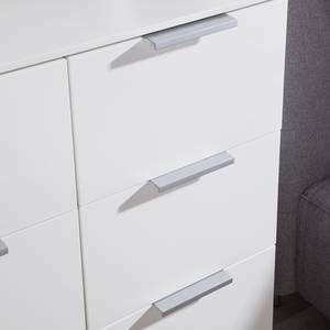 Commode SKØP IX Blanc alpin / Blanc brillant - Aluminium